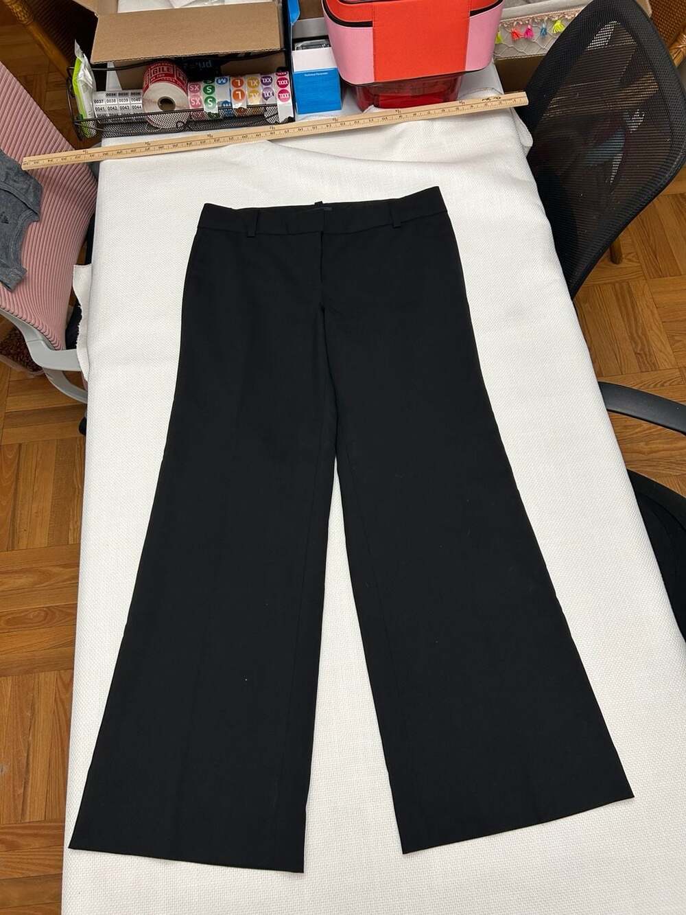 J.Crew Women's Favorite Fit Wool Blend Black Dress Trousers Size 6
